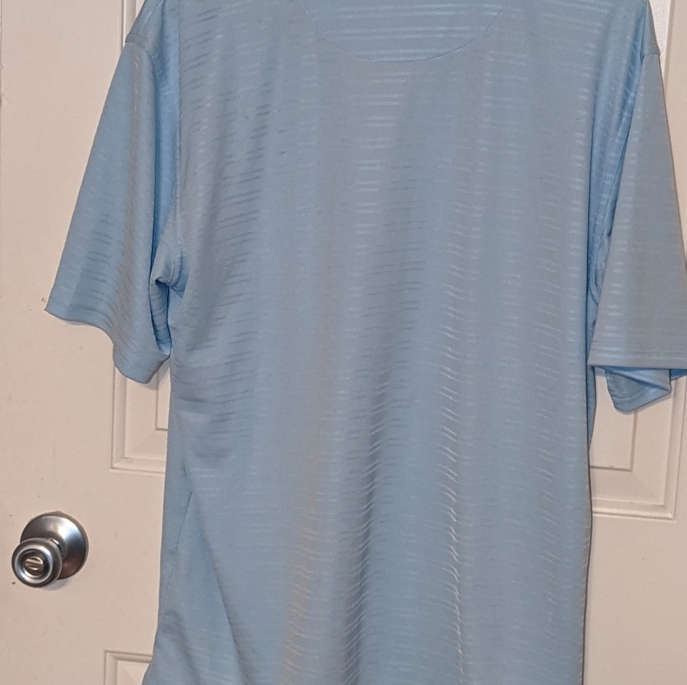 Ariat tek heat series baby blue polo